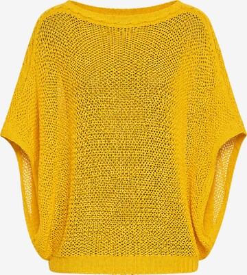 Süel knitwear Pullover 'Birthday' i gul: forside