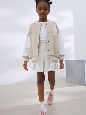 Next Демисезонная куртка 'Bestickte Varsity' в Бежевый