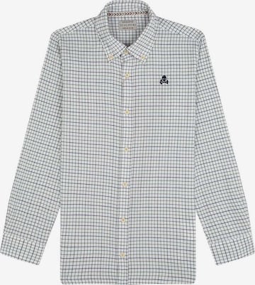 Scalpers Regular fit Button up shirt in White: front