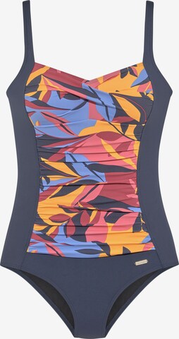 SUNSEEKER Bralette Swimsuit in Blue: front