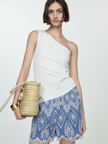 MANGO Regular Shorts 'Moore' in Blau