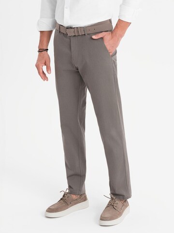 Ombre Regular Chino 'Quintessence' in Grijs: voorkant