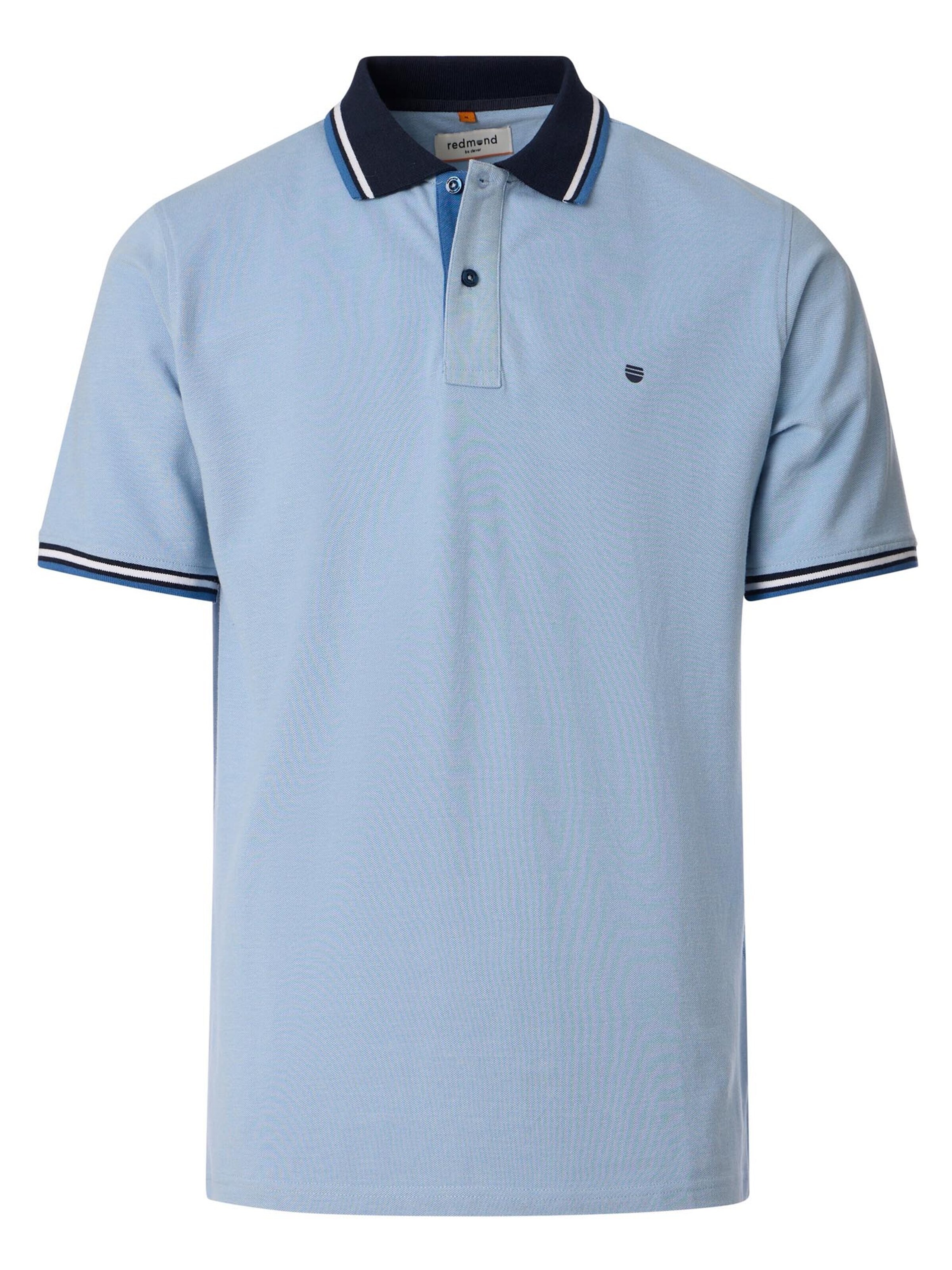 redmond Shirt 'Basic'‌ in Blau: Vorderseite