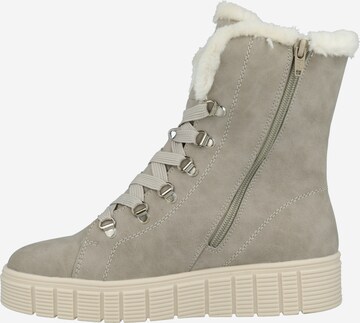 Rieker Lace-Up Ankle Boots in Grey