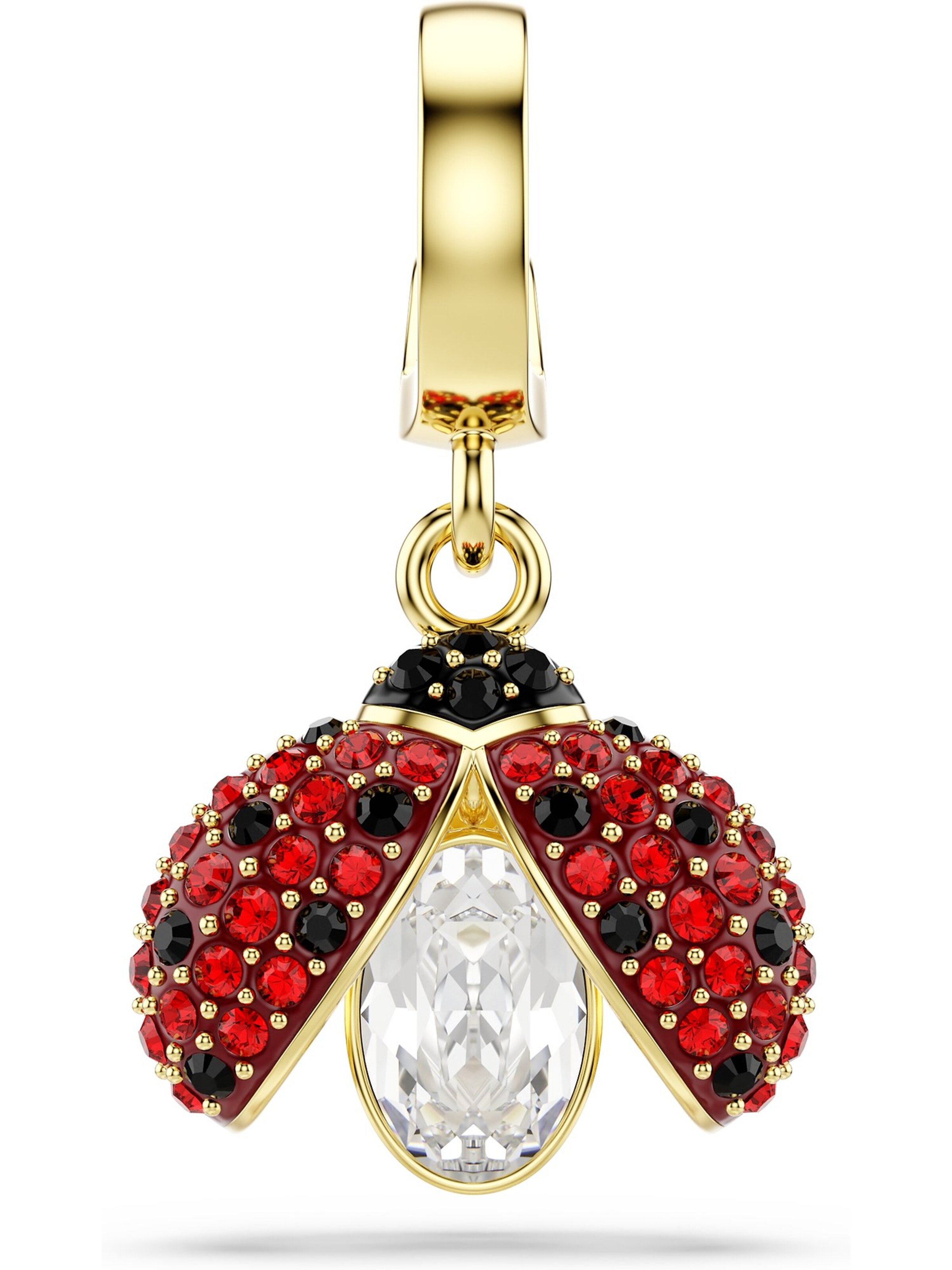 Swarovski Pendant in Gold: front