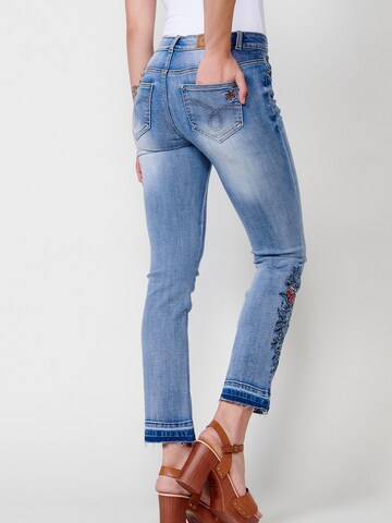 KOROSHI regular Jeans i blå