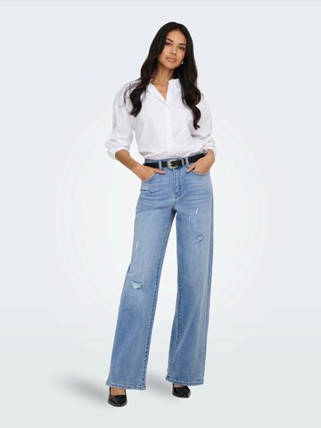 ONLY Široký strih Džínsy 'ONLMILA' - Modrá