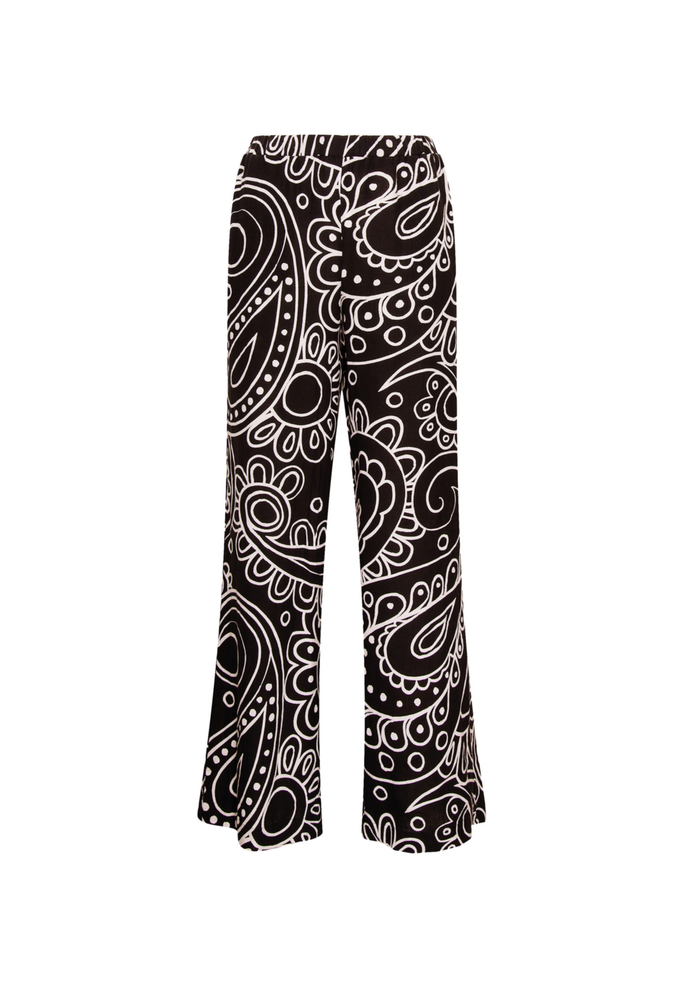SEIDENSTICKER Regular Trousers 'The Statement Prints' in Black