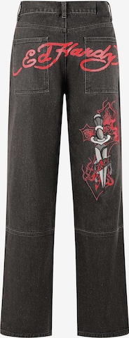 Ed Hardy Loosefit Farkut 'Sword And Dagger' värissä musta: etupuoli