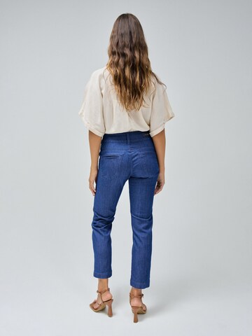 Salsa Jeans Slimfit Broek in Blauw