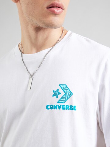 CONVERSE Tričko 'NATURE CENTER' – bílá
