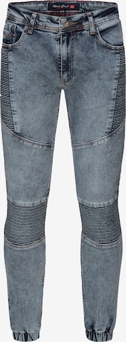 Rock Creek Tapered Jeans in Blue: front