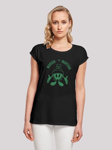 T-shirt 'Looney Tunes Marvin The Martian Large Head' F4NT4STIC en noir : devant
