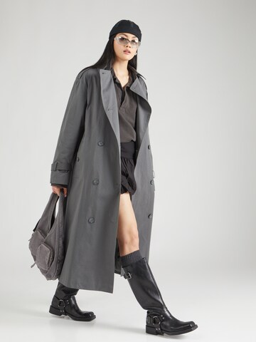 TOPSHOP Between-seasons coat in Grey