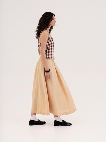 AmourLinen Top 'Ella' in Brown