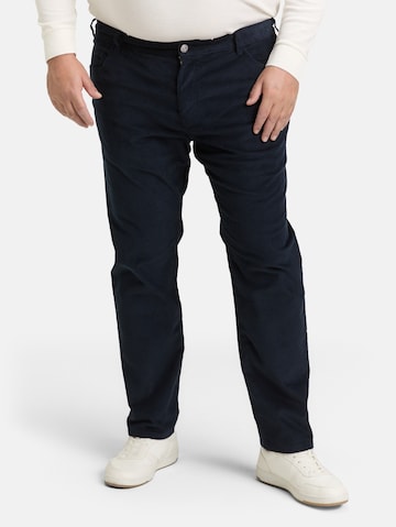 TOM TAILOR Men + Regular Trousers in Blue: front