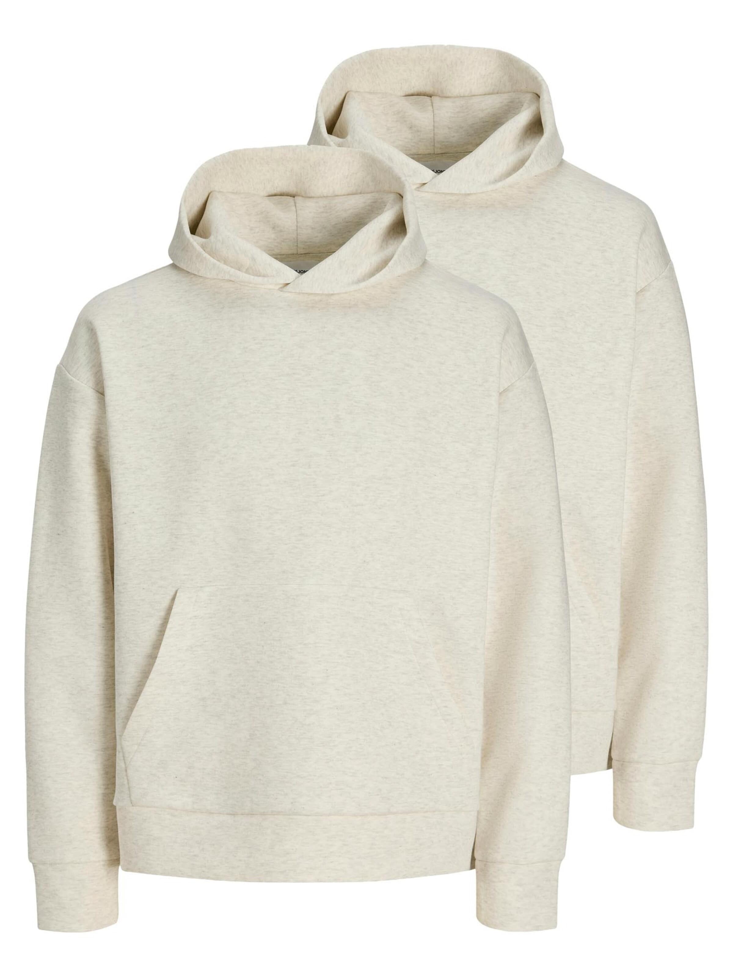 JACK & JONES Sweatshirt 'Barron'‌ in Weiß: Vorderseite