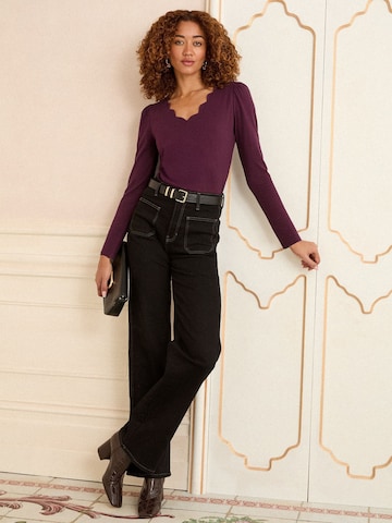 T-shirt love & roses en rouge