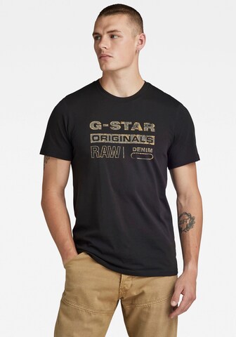 T-Shirt G-STAR en noir : devant