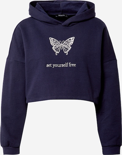 Trendyol Sweat-shirt en bleu / blanc, Vue avec produit