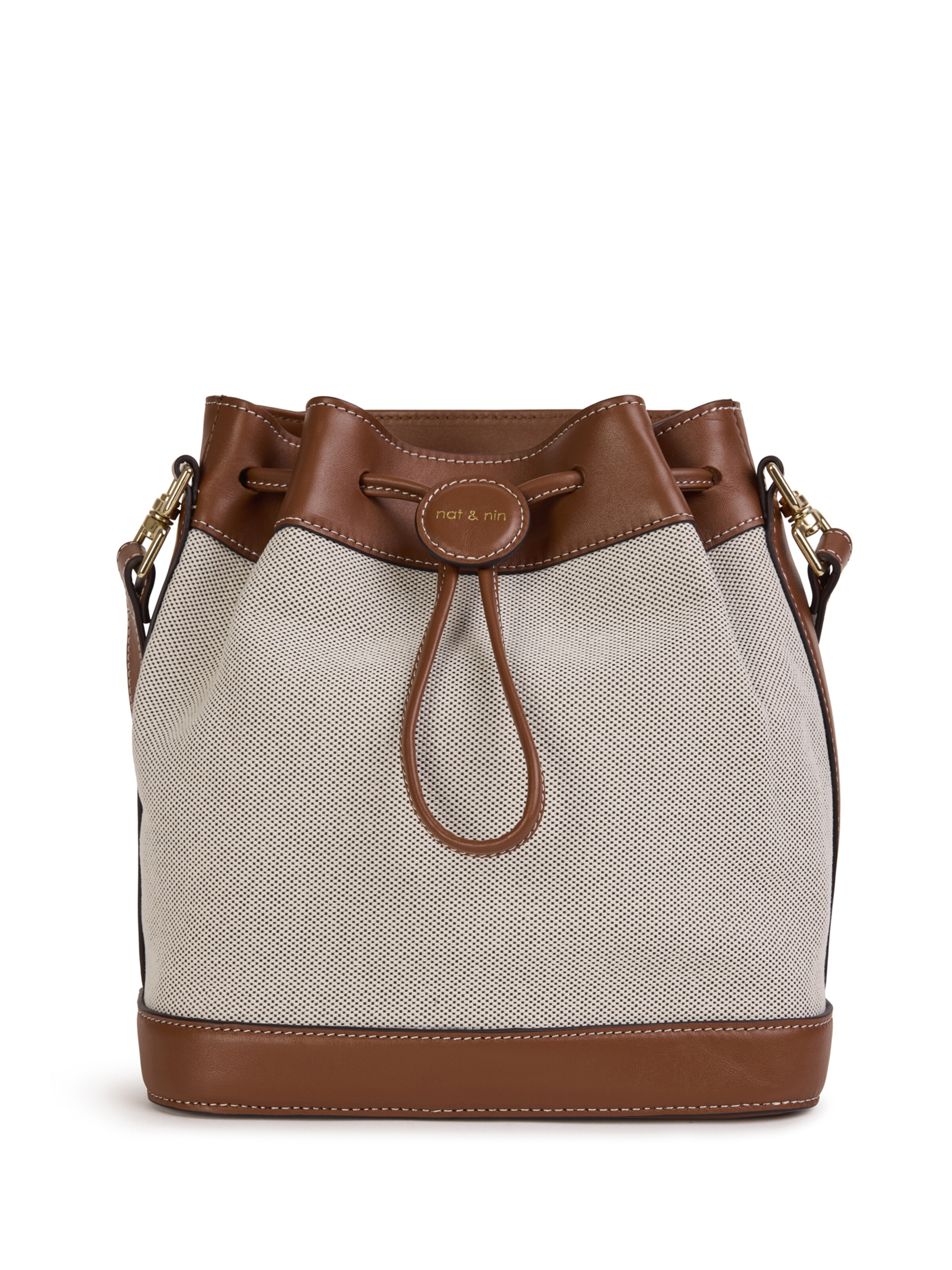 Nat&Nin Õlakott ' NORAH ', värv pruun: eest vaates