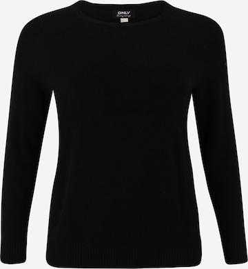 Pullover 'LESLY KINGS' di ONLY Curve in nero: frontale