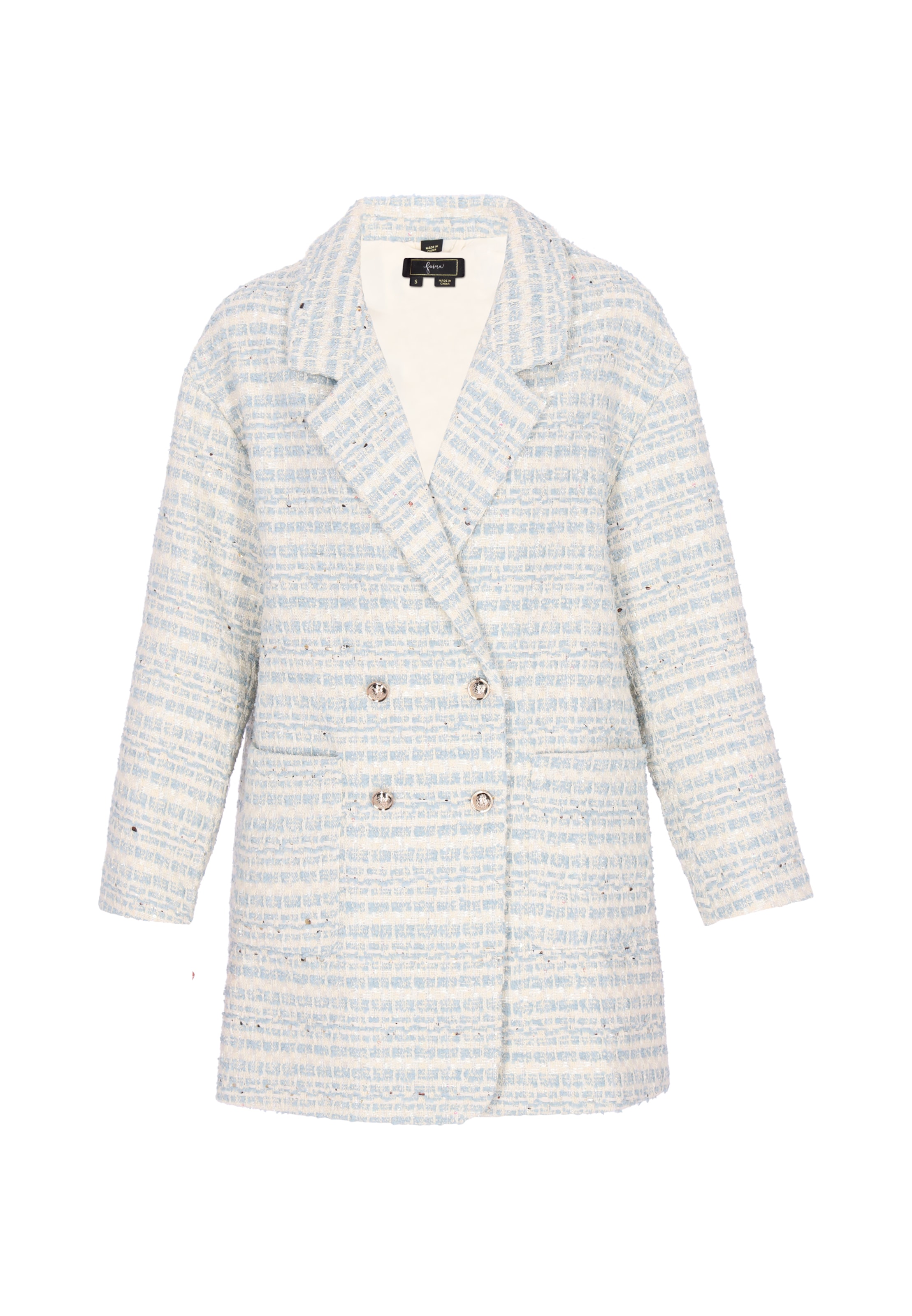 faina Blazers in Blauw: voorkant