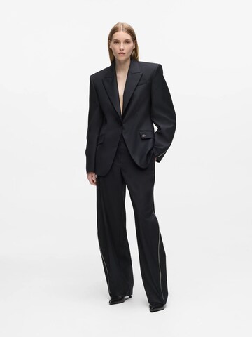 Karl Lagerfeld - Barrel Calças em preto: frente