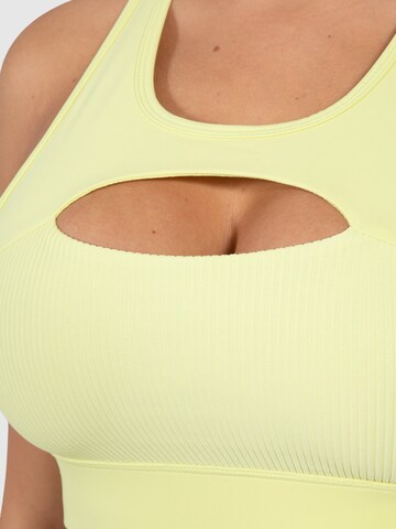 Smilodox Bustier Sport bh 'Fastlane' in Geel