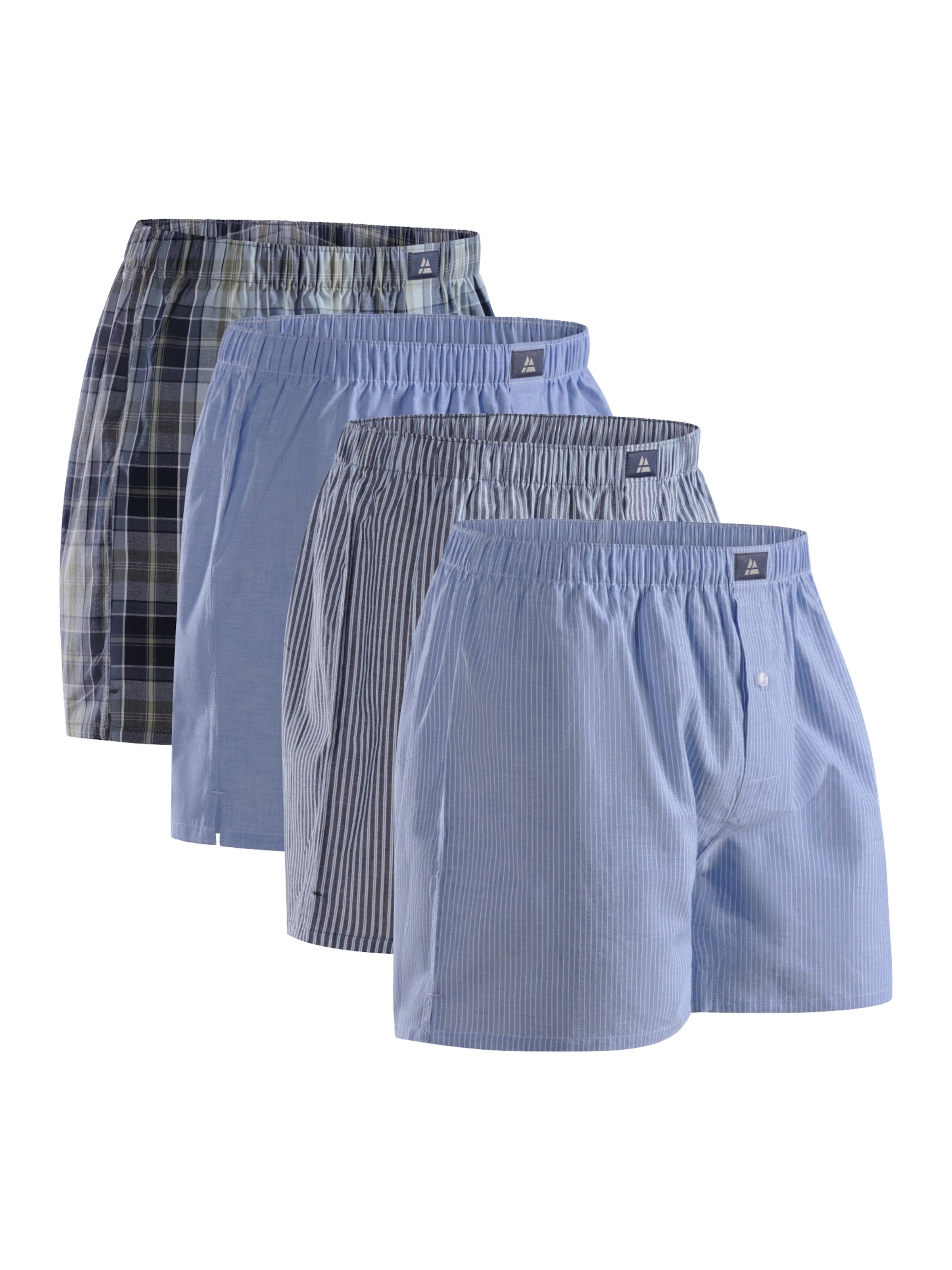 DANISH ENDURANCE Boxershorts 'Organic Woven' in Blauw: voorkant