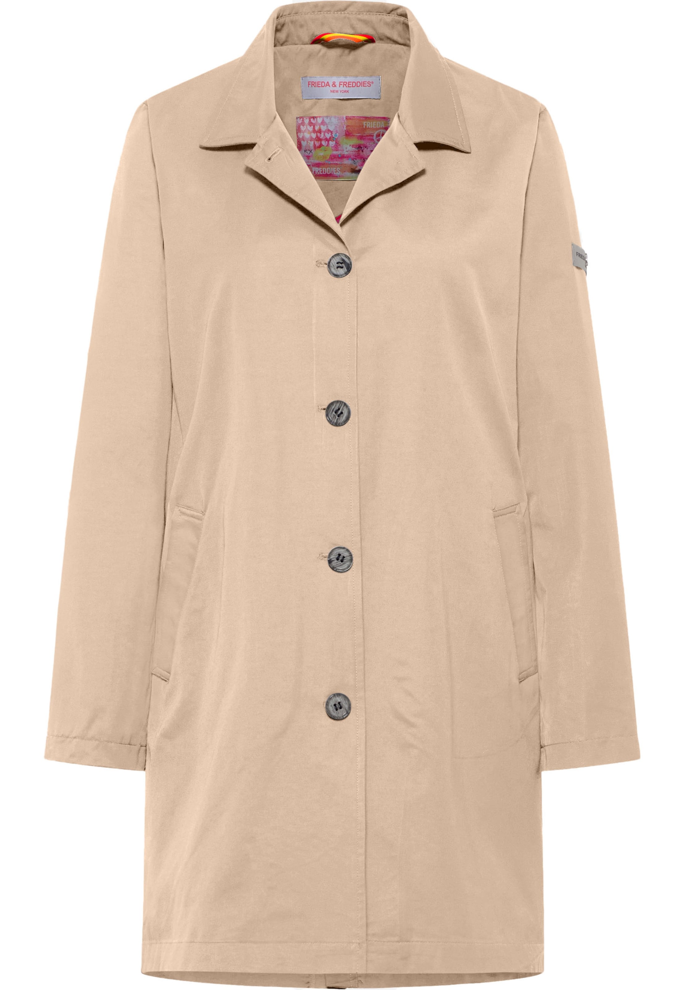 Frieda & Freddies NY Between-Seasons Coat 'SCARLETT NEO' in XS in Light beige, Item view