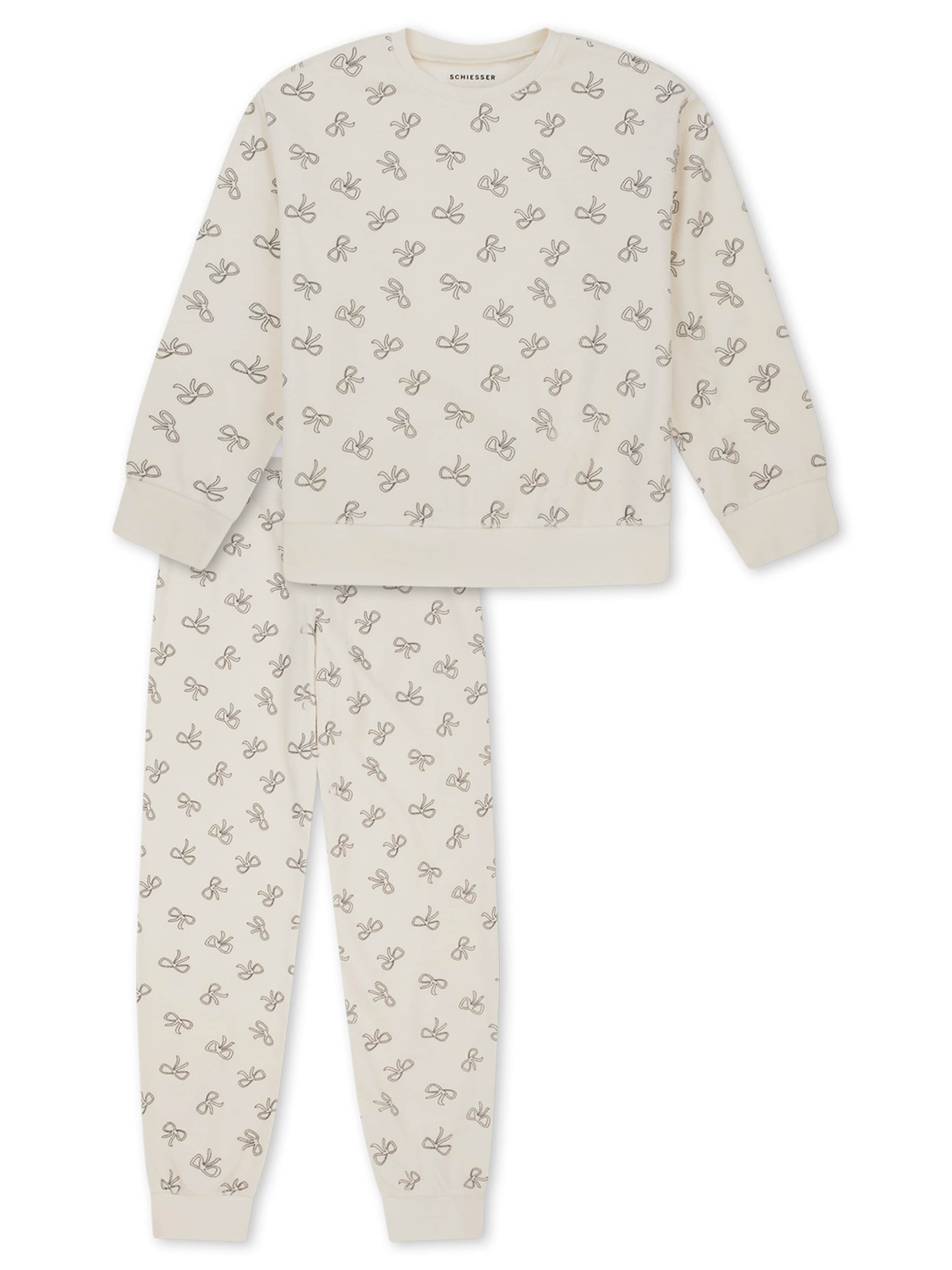 SCHIESSER Nachtkledij ' Nightwear ' in Wit: voorkant