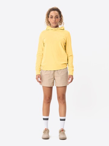 VAUDE Sports sweatshirt 'Tuenno' in Yellow