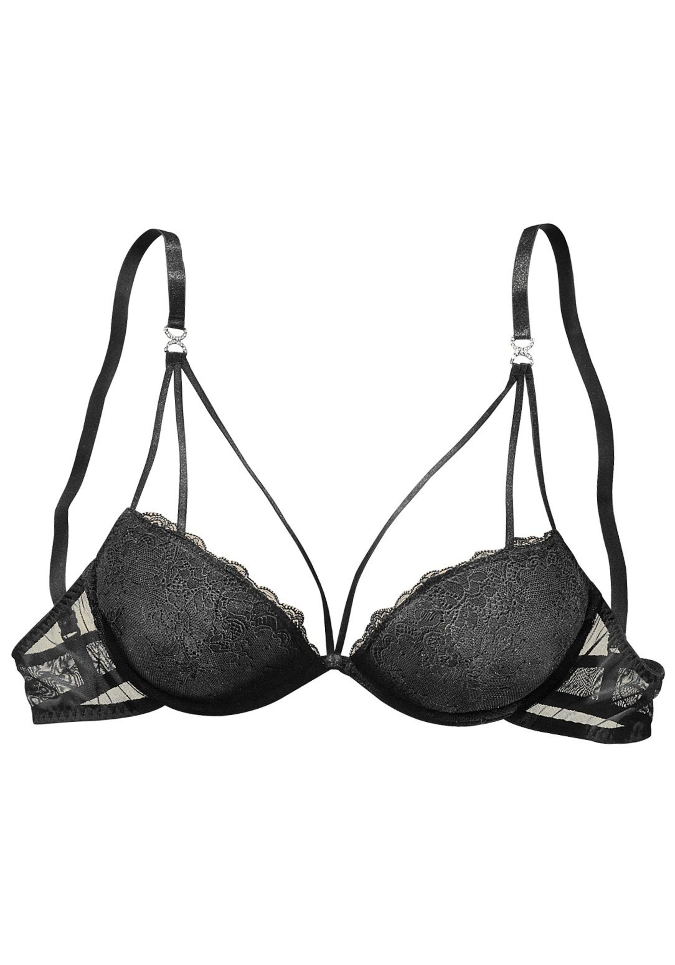 LASCANA Push-up BH i sort: forside