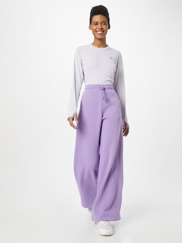 ADIDAS SPORTSWEARWide Leg/ Široke nogavice Sportske hlače 'All Szn Fleece Wide' - ljubičasta boja