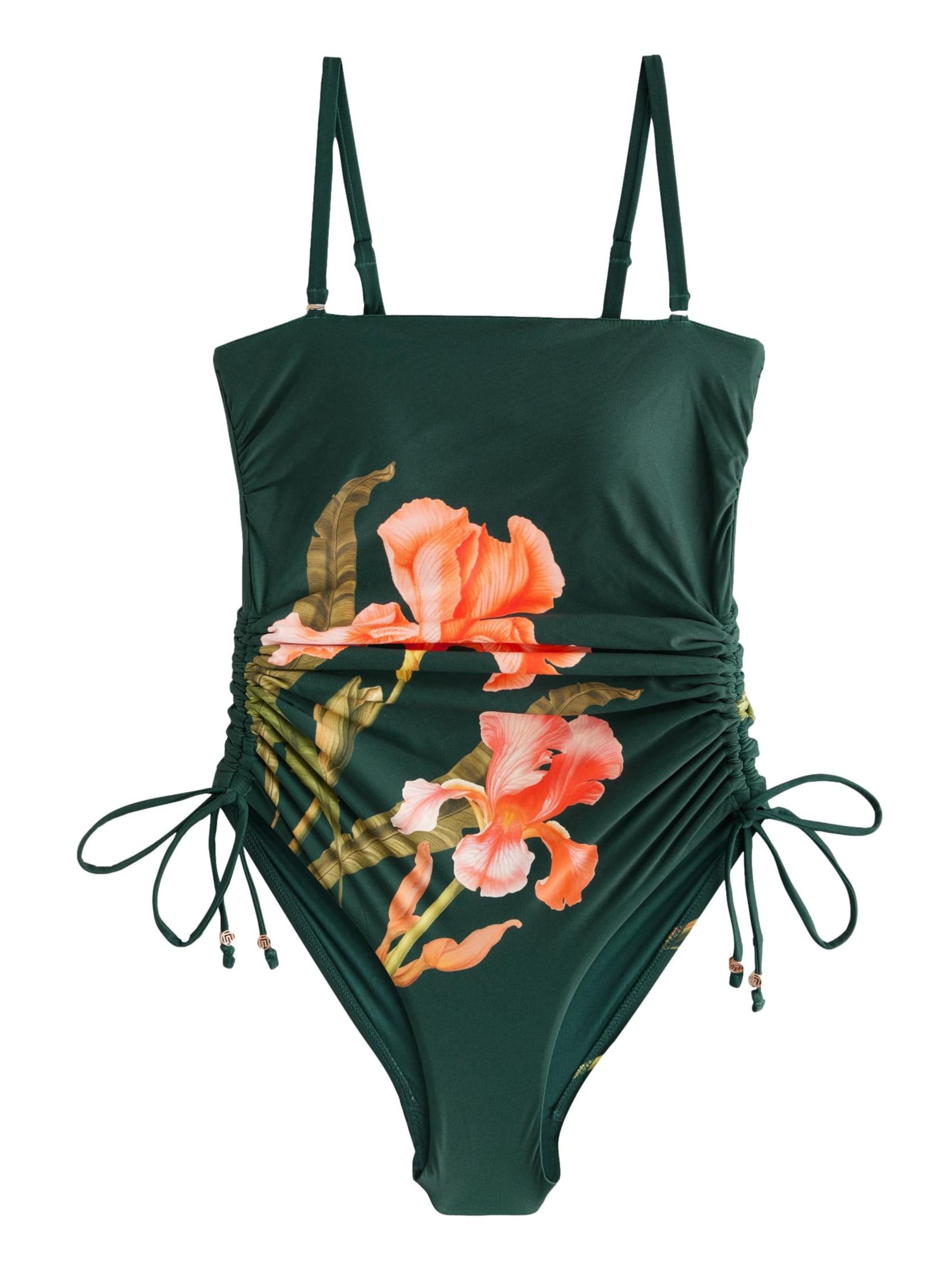 Next Бандо Купальник в Зеленый: спереди