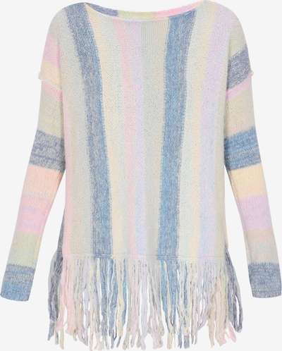 Pulover IZIA pe fildeş / albastru porumbel / albastru pastel / roz, Vizualizare produs