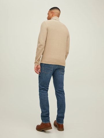 JACK & JONES Sweater 'blucarlos' in Beige