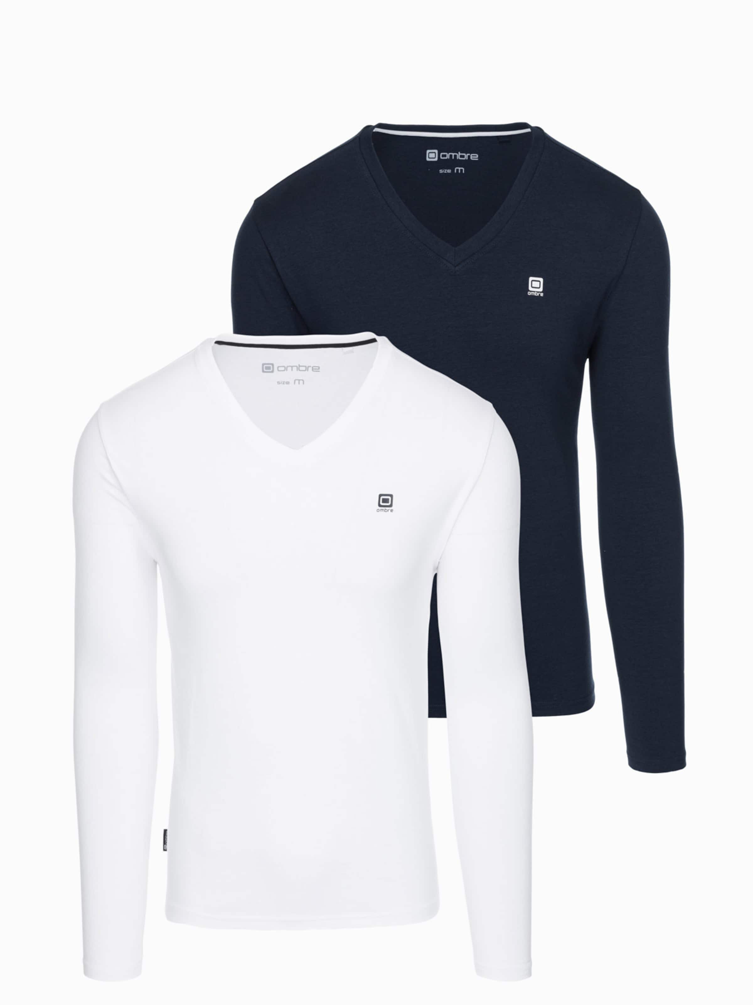Ombre Shirt in Blauw: voorkant