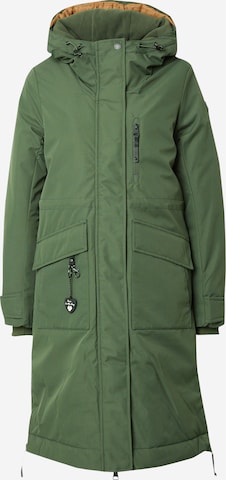 Manteau fonctionnel 'REFUTURA' Ragwear en vert : devant