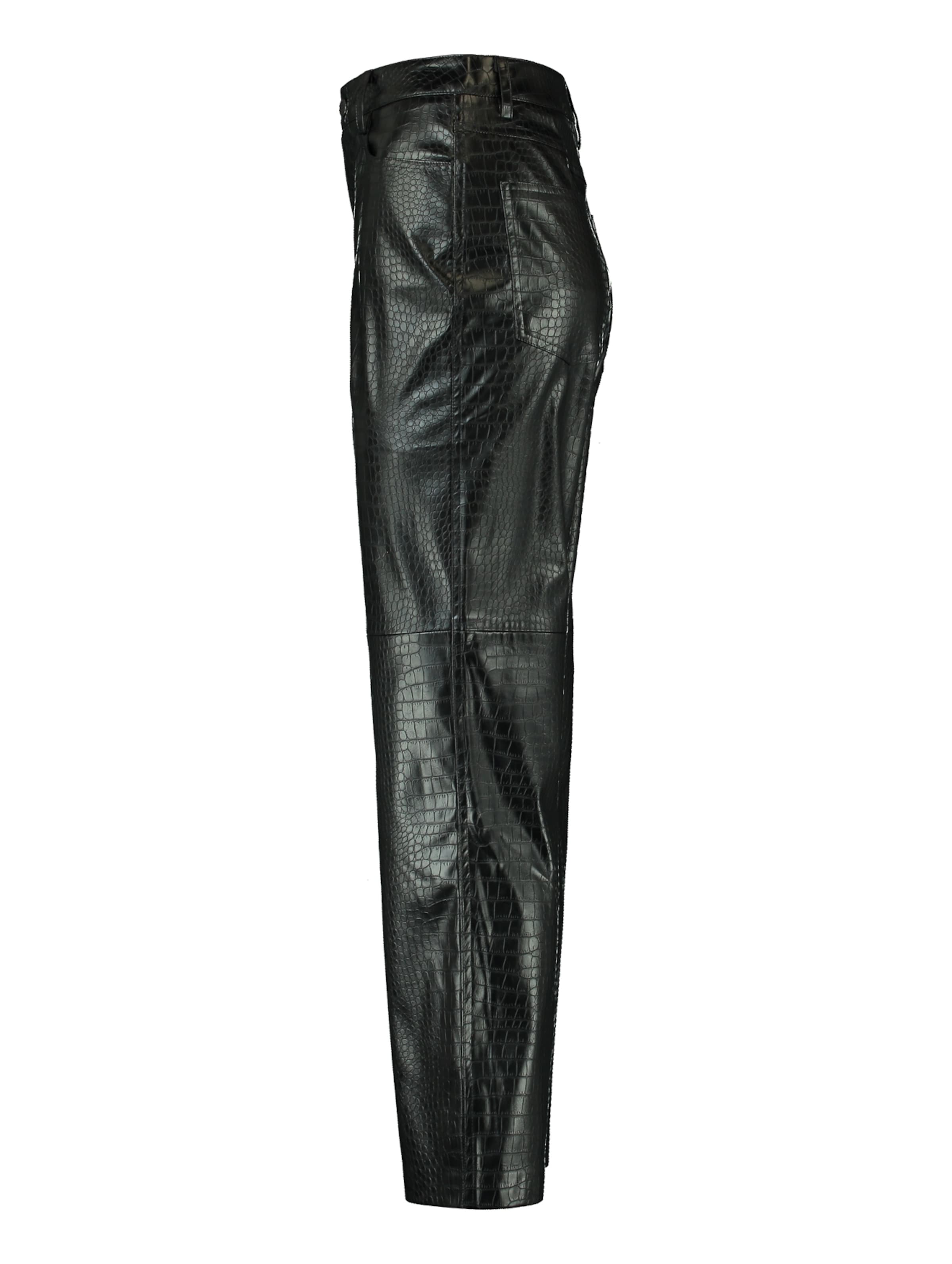 Regular Pantaloni 'Croco' de la Hailys pe negru