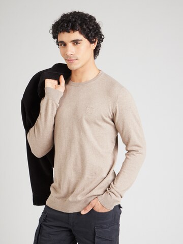 INDICODE Pullover 'Wildman' in Beige: Vorderseite