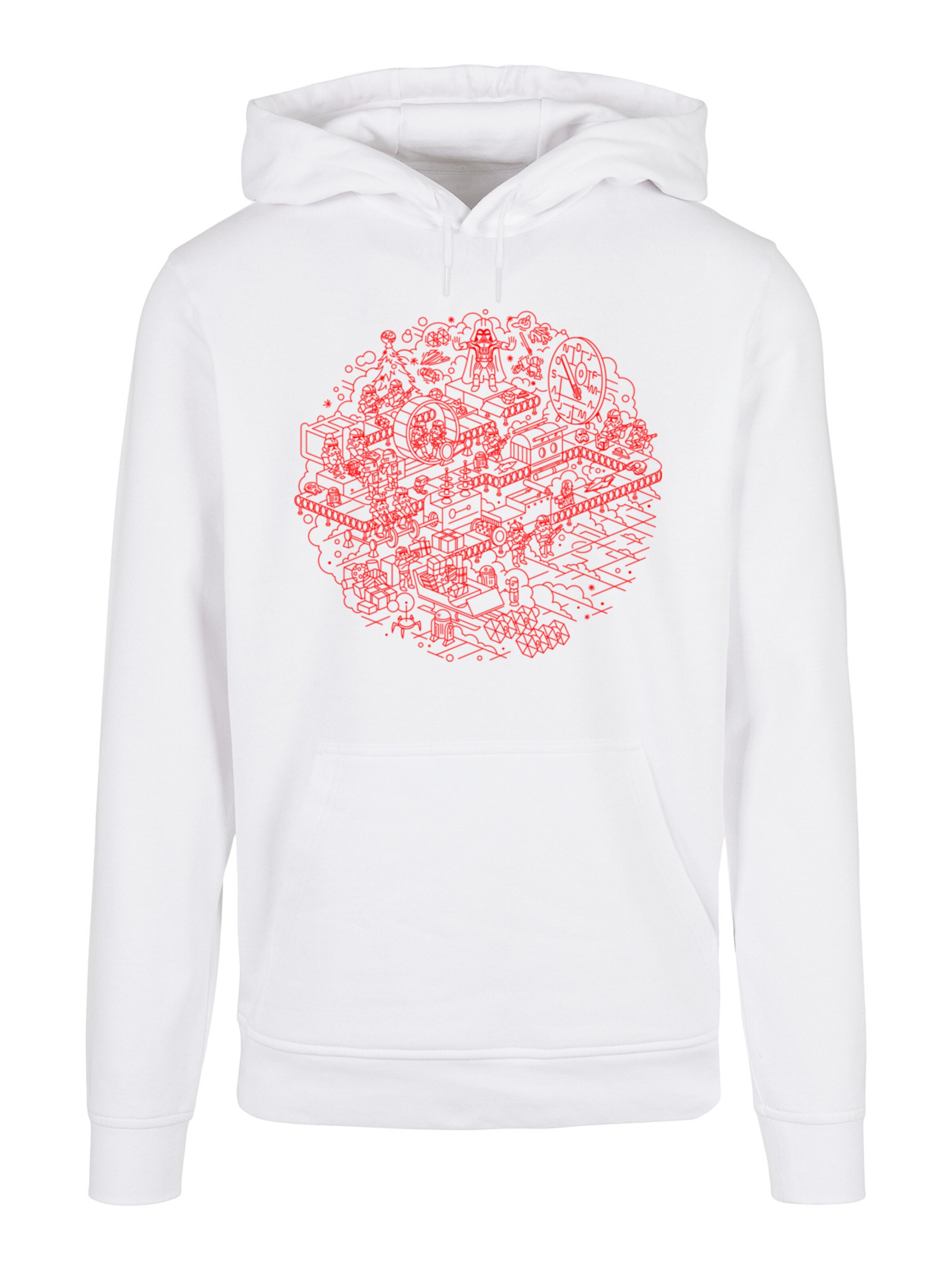 Sweat-shirt F4NT4STIC en blanc : devant