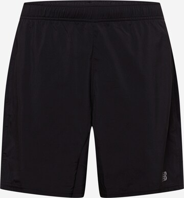 new balance Regular Sportbroek 'Core Run 2' in Zwart: voorkant