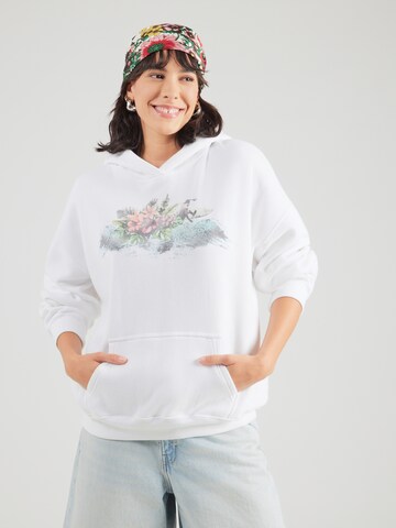 HOLLISTERSweater majica - bijela boja: prednji dio