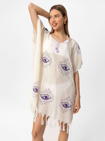 Ikigai the City Zomerjurk 'Camila' in Beige: voorkant