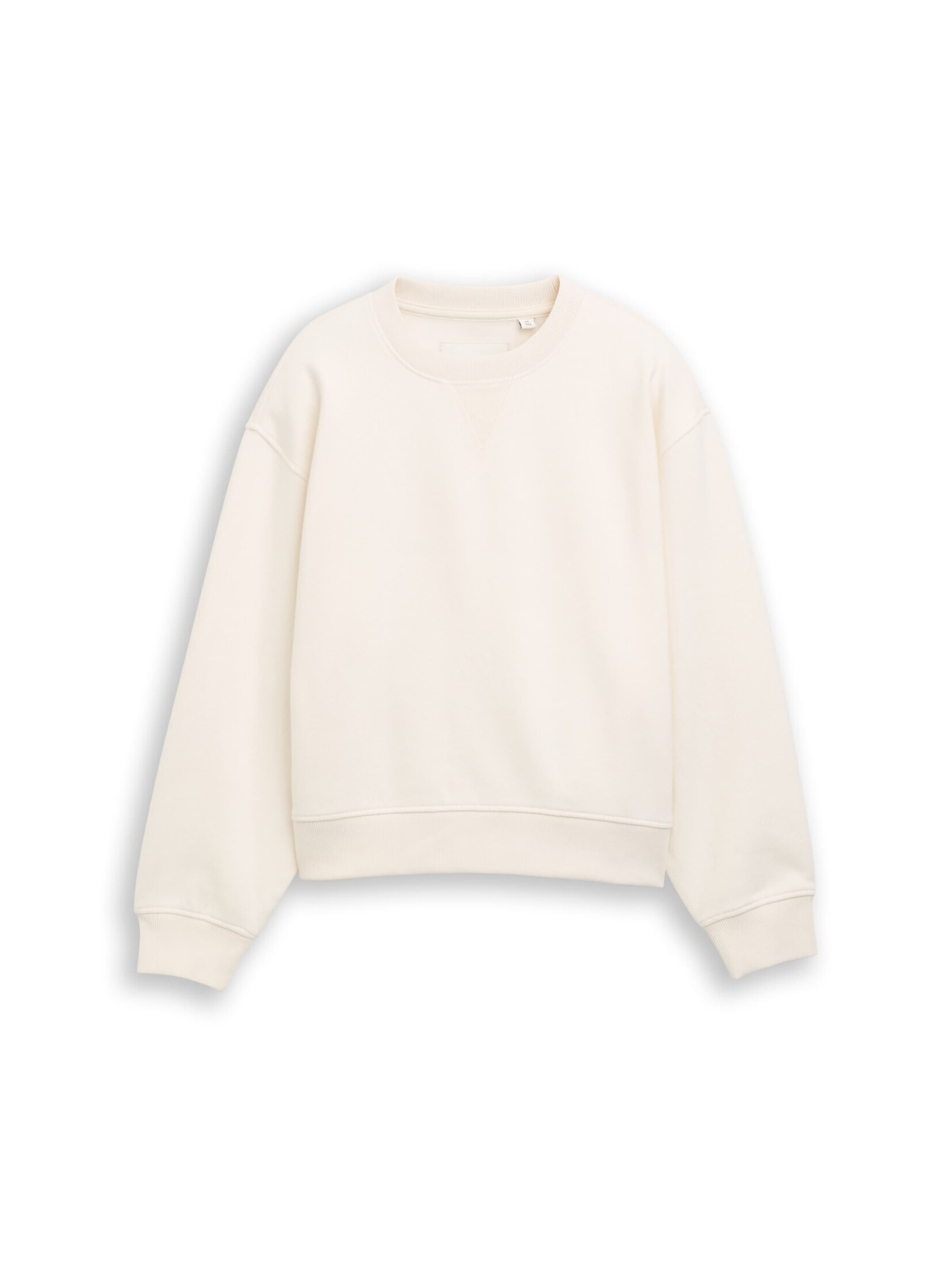 TOM TAILOR Sweatshirt in Beige: front