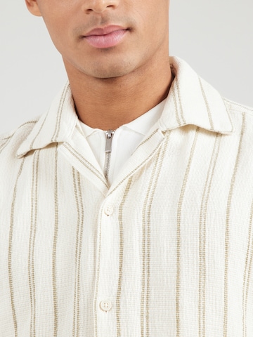 JACK & JONES Классический крой Рубашка 'JWHCOBA' в Бежевый