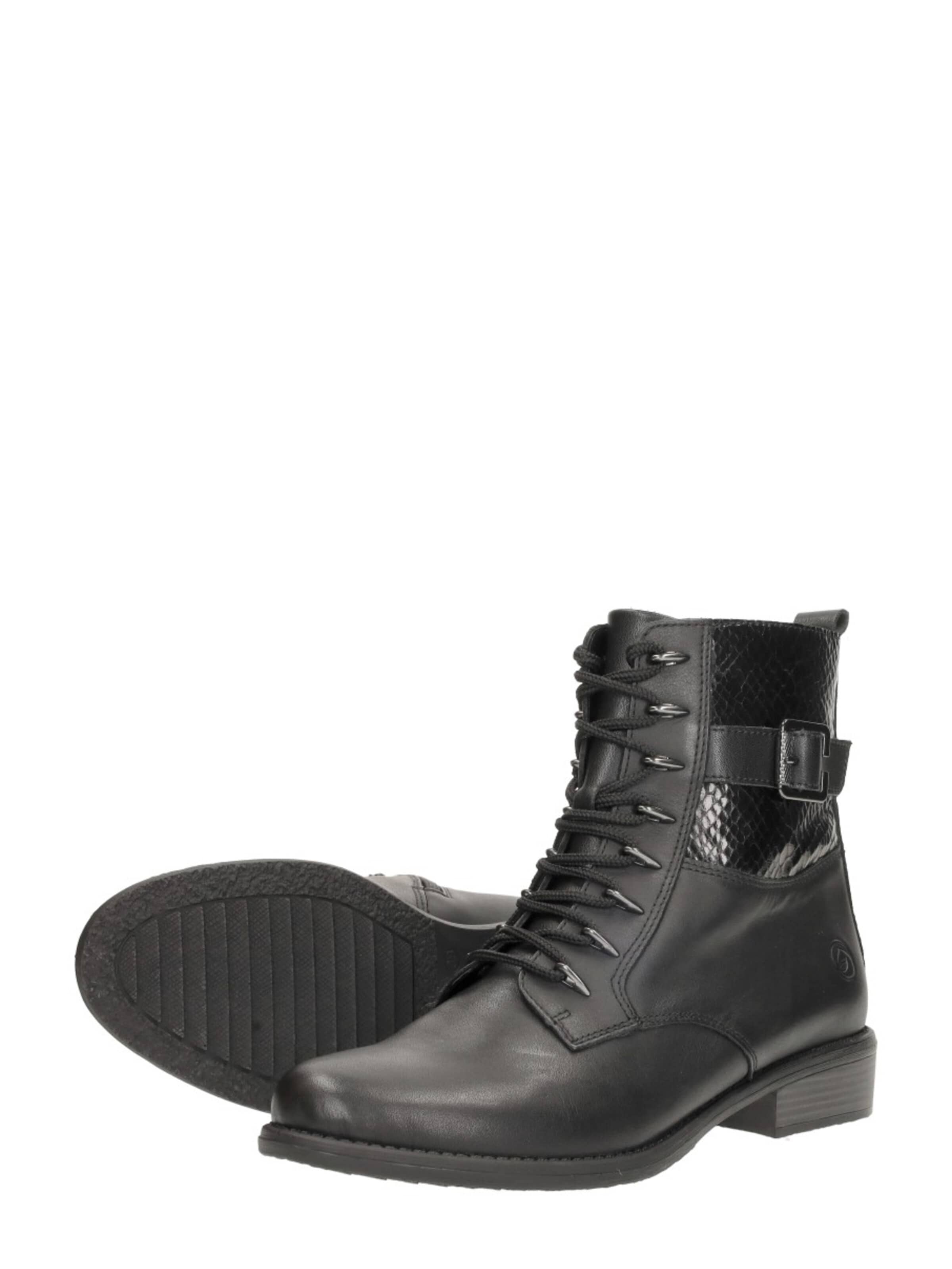 REMONTE Lace-up bootie in Black