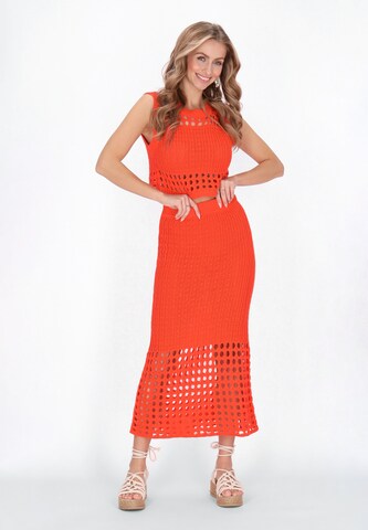 IZIA Skirt in Orange